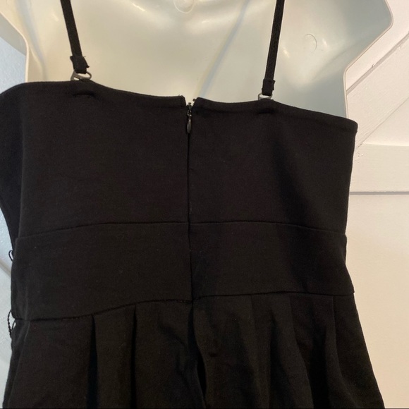 Romeo & Juliet Couture Peplum Ruffle Fitted Mini Dress Black Sz Medium - Picture 5 of 9